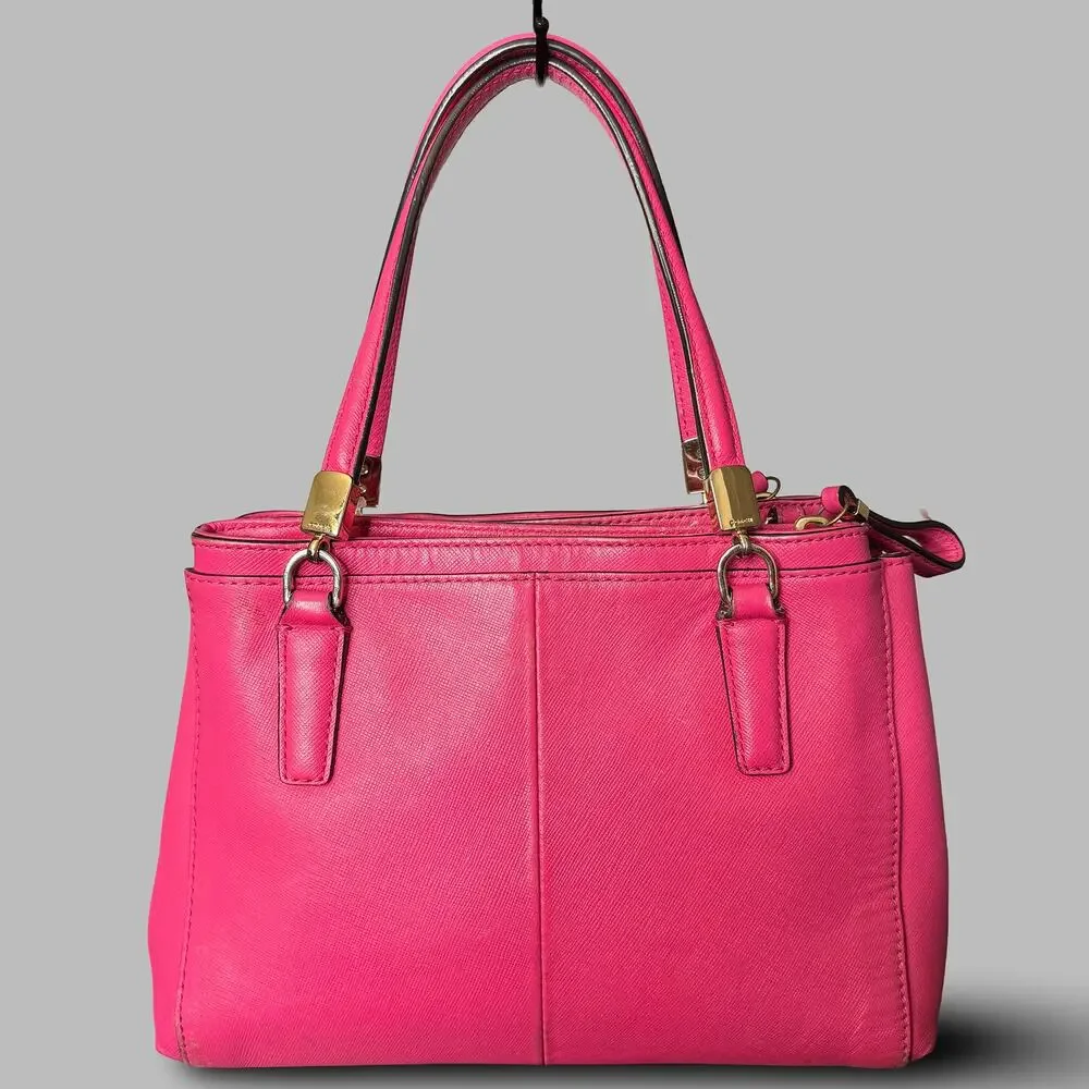 Coach Madison Mini Christie Carryall Saffiano Leather Bag Pink